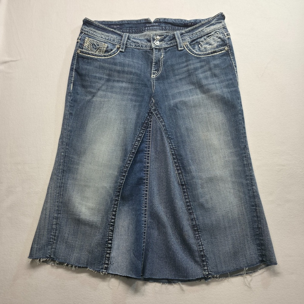 Vigoss Women's New York Capri Denim Skirt Size 16 (36X33)